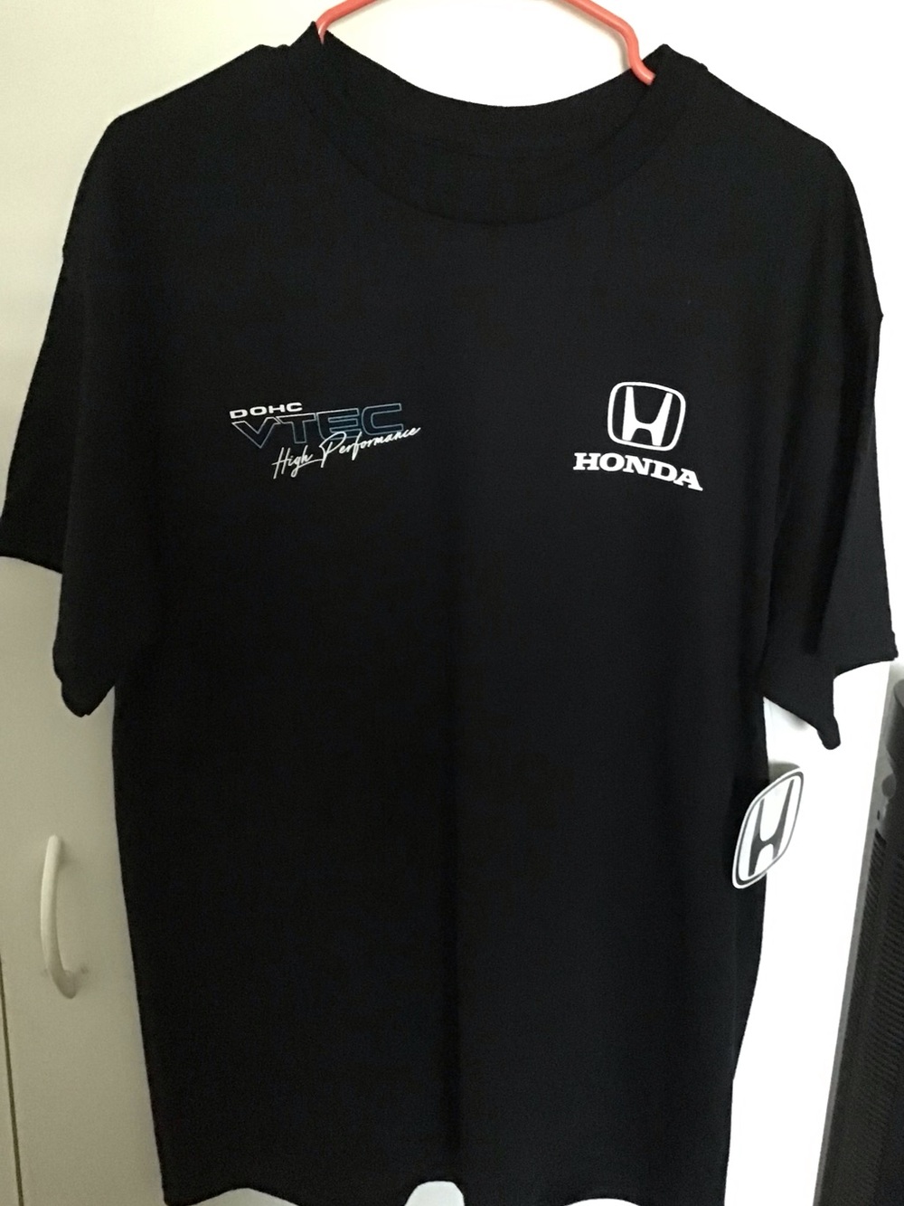 Honda Men's Black VTEC Performance Short Sleeve Tee